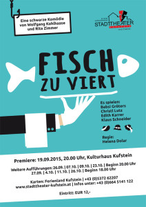 Plakat Fisch zu Viert
